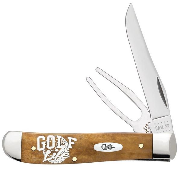 Case Knives Golfer's Tool Gift Set, Stainless, Bone, CA27820