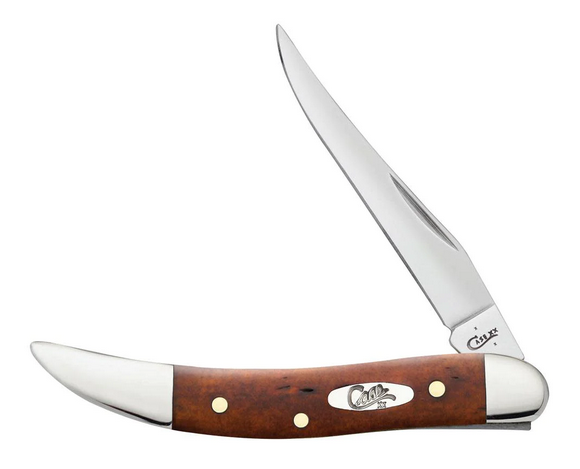 Case Small Texas Toothpick Slipjoint Folding Knife, Stainless, Chestnut Bone, 28703