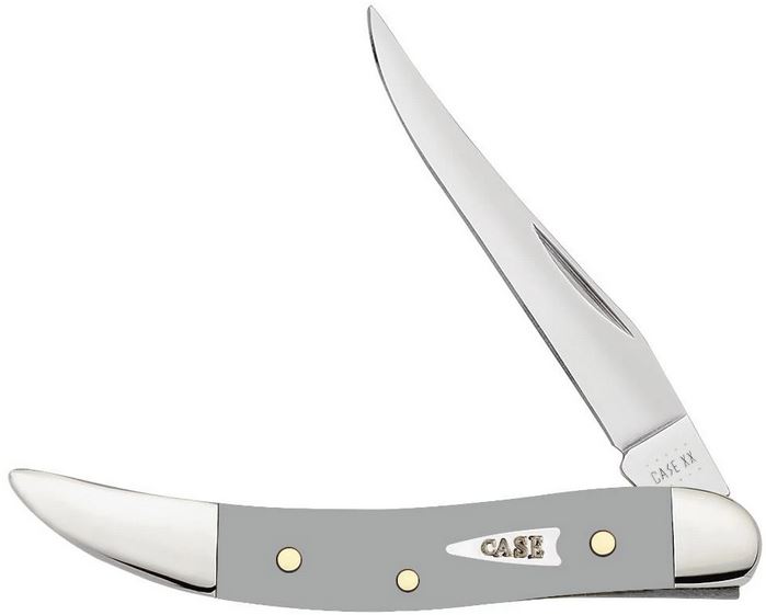 Case Knives Gray Smooth Small Texas Toothpick, Stainless, CA32596 - Click Image to Close