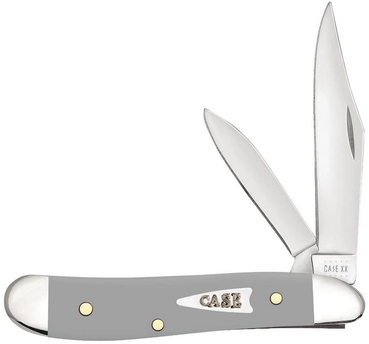 Case Knives Gray Smooth Peanut, Stainless, CA32597