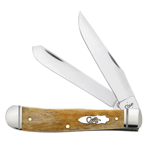 Case Trapper Slipjoint Folding Knife, Stainless, Antique Bone, 58182