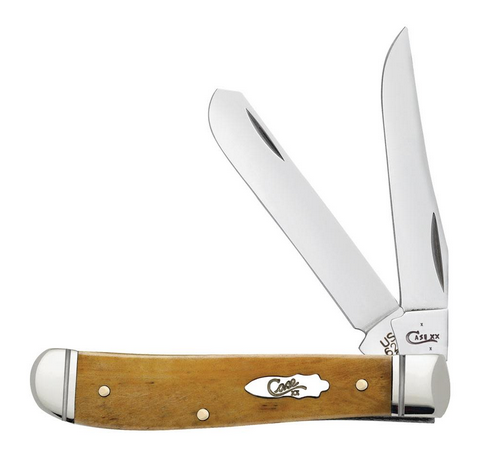 Case Mini Trapper Slipjoint Folding Knife, Stainless, Antique Bone, 58188