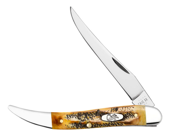 Case Medium Texas Toothpick Slipjoint Folding Knife, Stainless, BoneStag, 65328