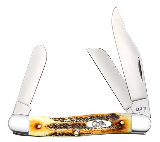 Case Stockman Slipjoint Folding Knife, Stainless, BoneStag, 65336