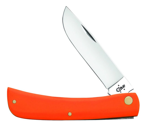Case Sod Buster Jr Slipjoint Folding Knife, Stainless, Synthetic Orange, 80502