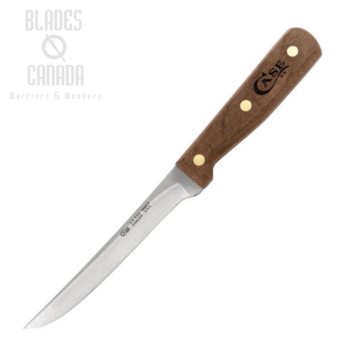 Case Boning Kitchen Knife, 6" Stainless, Walnut Handle, 07315