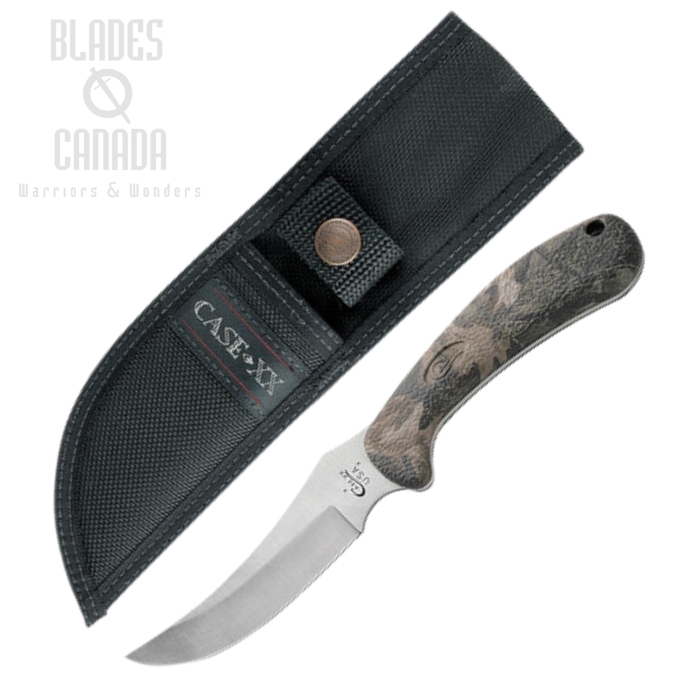 Case Ridgeback Hunter Fixed Blade Knife, Stainless, Camo Caliber, 18336