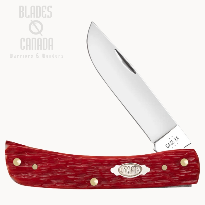 Case Sod Buster jr Slipjoint Folding Knife, 1095 Mirror-Polished, Peach Seed Jig Bone Dark Red, 31945 (image for) Case Sod Buster jr Slipjoint Folding Knife, 1095 Mirror-Polished, Peach Seed Jig Bone Dark Red, 31945