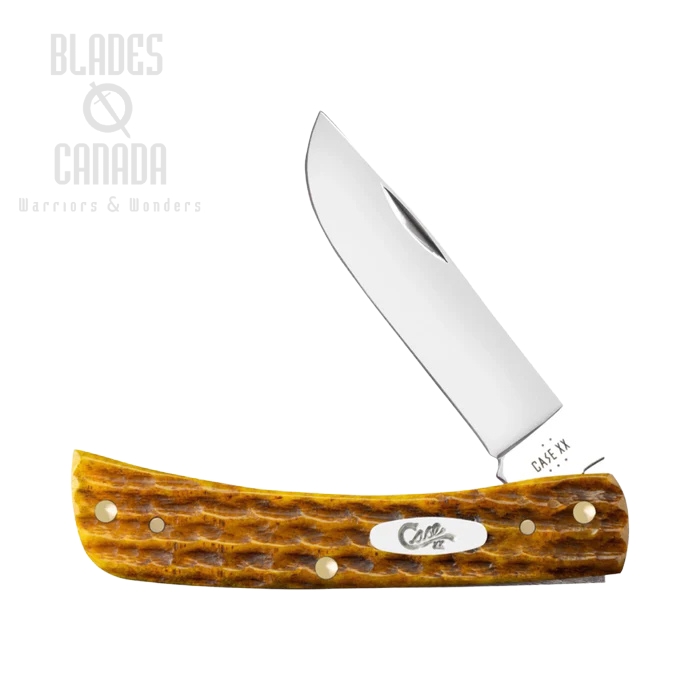 Case Heritage Jig Sod Buster Jr Slipjoint Knife, Tru-Sharp Stainless, Honeycomb Bone, 32273