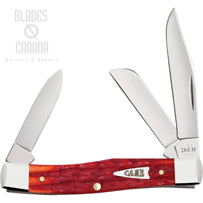 Case Kinfolks Jig Stockman Slipjoint Knife, Tru-Sharp Stainless, Indian Paint Brush Bone, 42321