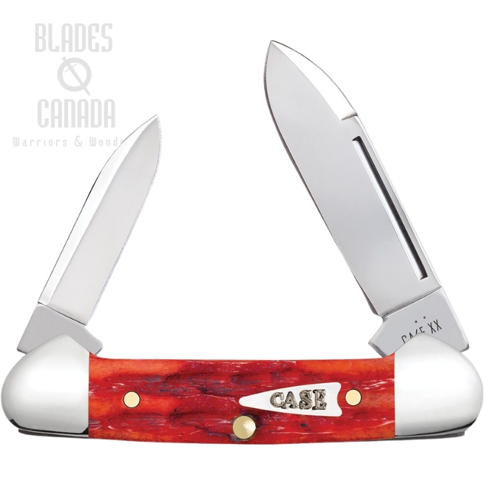 Case Kinfolks Jig Baby Butterbean Slipjoint Knife, Tru-Sharp Stainless, Indian Paint Brush Bone, 42322