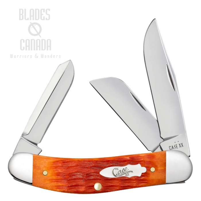 (image for) Case Crandall Sowbelly Slipjoint Folding Knife, Tru-Sharp Stainless, Bone Tequila Sunrise, 57532