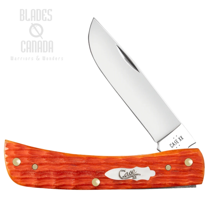 (image for) Case Crandall Sod Buster Jr Slipjoint Folding Knife, Tru-Sharp Stainless, Bone Tequila Sunrise, 57533