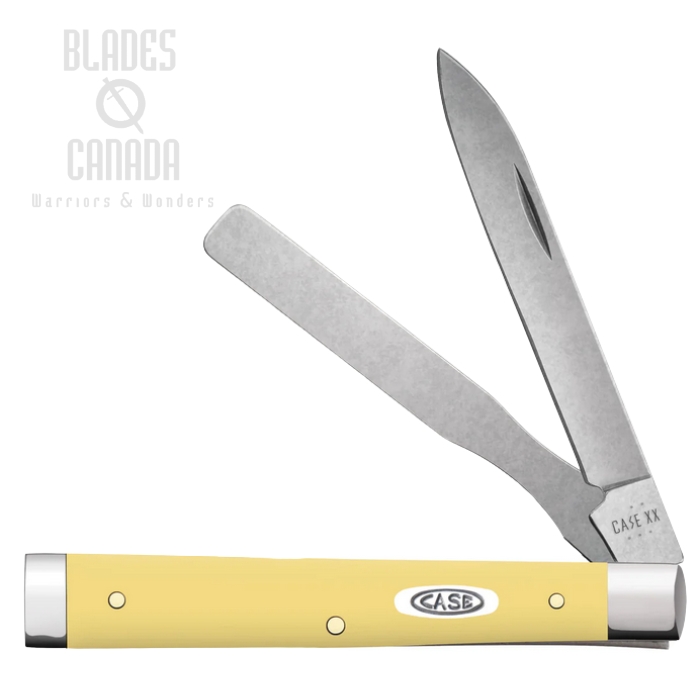 Case Baby Doc Slipjoint Folding Knife, Tru-Sharp Stainless, Synthetic Yellow, 81087