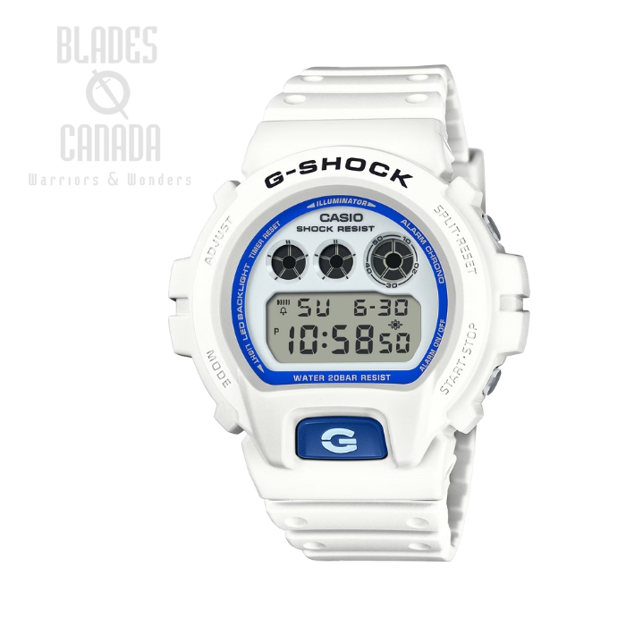 G-Shock DW-6900HDS-7 Watch, White Resin Band
