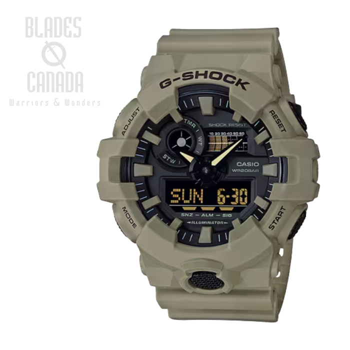 G-Shock GA700UC-5A Watch, Resin Tan/Black
