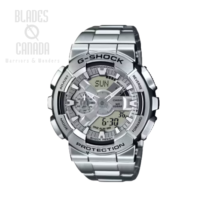 G-Shock GM-110D-8A Watch, Resin/Stainless Steel