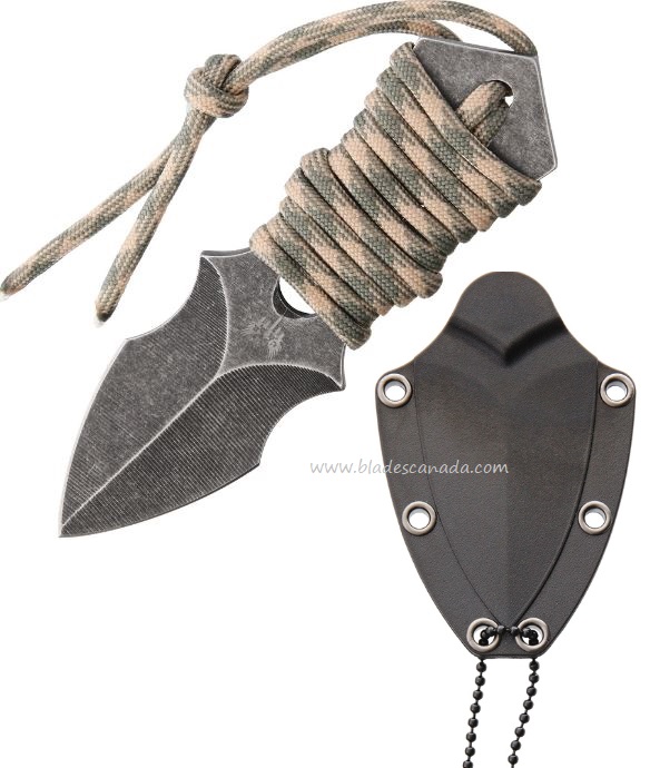 Combat Ready CBR346 Fixed Blade Neck Knife, Digi Camo, Kydex Sheath