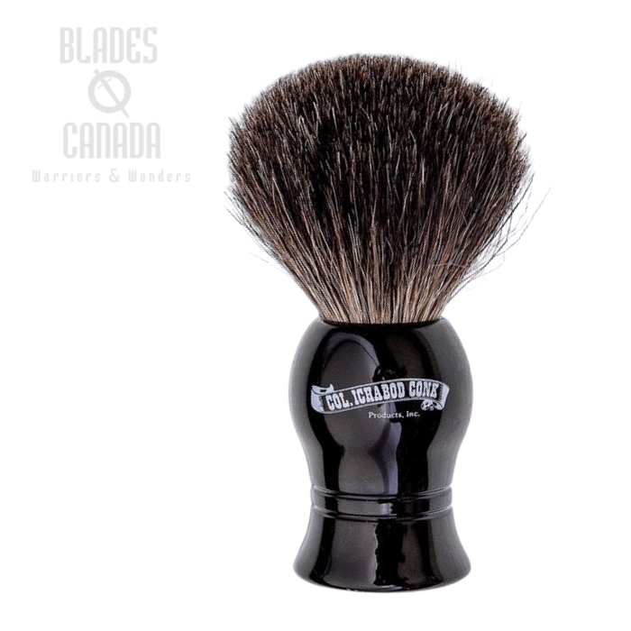 (image for) Col. Conk Standard Pure Badger Brush, Black Resin, 1001