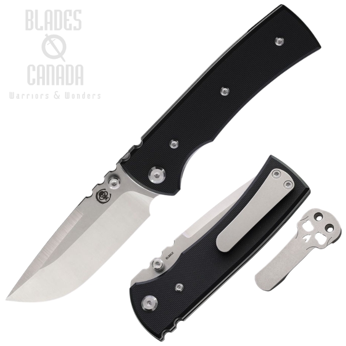 (image for) Chaves Redencion 229 Folding Knife, Elmax SW/Satin Drop Point, G10 Black, 14480