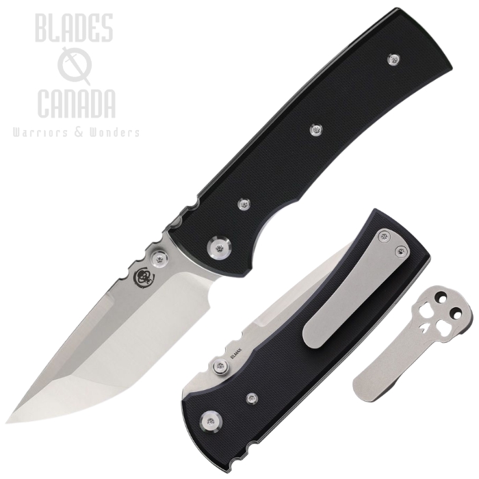 (image for) Chaes Redencion 229 Folding Knife, Elmax SW/Satin Tanto, G10 Black, 14481