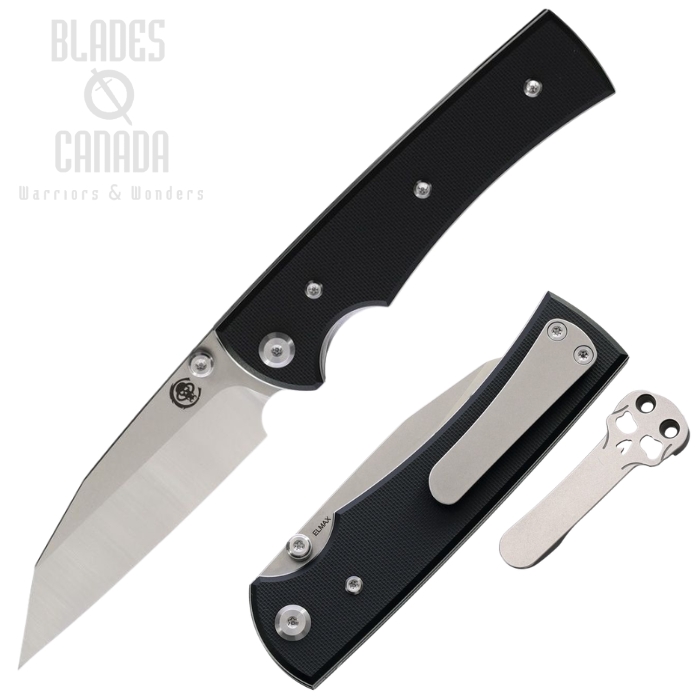 (image for) Chaves Sangre 229 Folding Knife, Elmax SW/Satin Wharncliffe, G10 Black, 14488