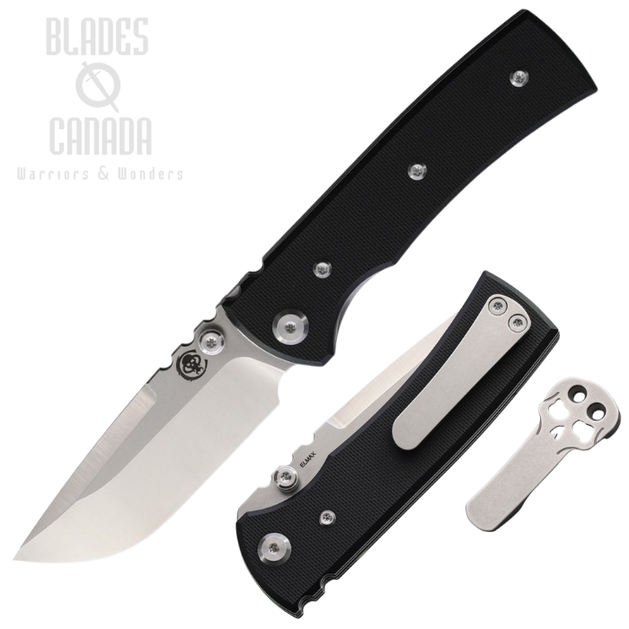 (image for) Chaves Redencion 229 Folding Knife, Elmax SW/Satin Drop Point, G10 Black, 14492
