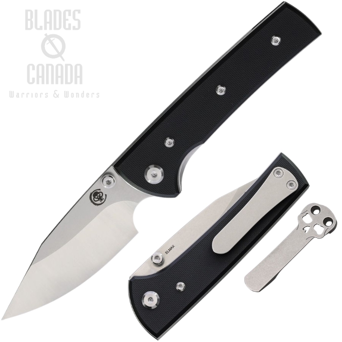 (image for) Chaves Scapegoat Street Folding Knife, Elmax SW/Satin, G10 Black, 14502