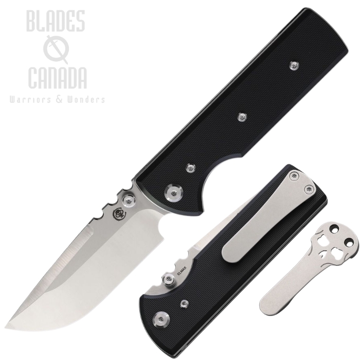 (image for) Chaves NTAK Redencion Folding Knife, Elmax SW/Satin Drop Point, G10 Black, 14504