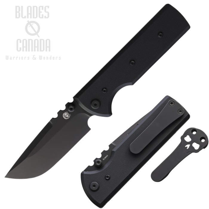 (image for) Chaves NTAK Redencion Folding Knife, Elmax Black Drop Point, G10 Black, 14506