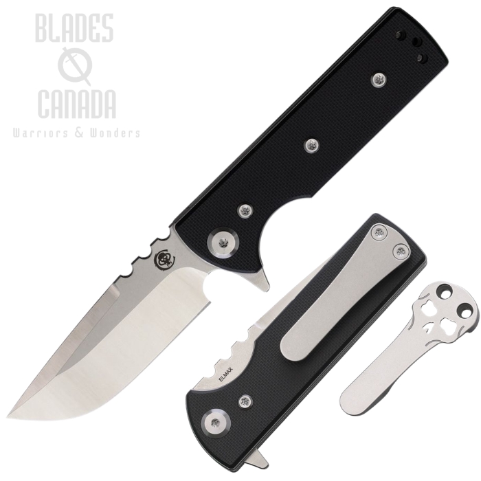 Chaves TAK Redencion Flipper Folding Knife, Elmax Satin Drop Point, G10 Black, 14508 (image for) Chaves TAK Redencion Flipper Folding Knife, Elmax Satin Drop Point, G10 Black, 14508