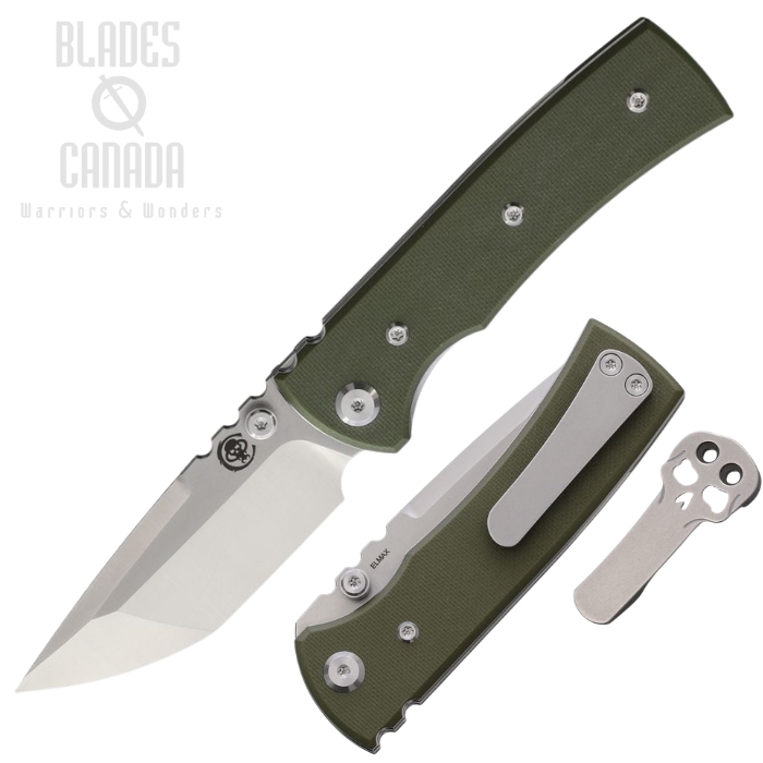 (image for) Chaves Redencion Street Folding Knife, Elmax SW/Satin Tanto, G10 OD Green, 14561