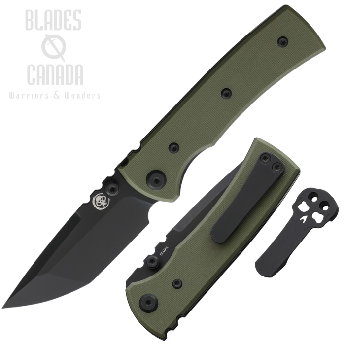 Chaves Redencion Street Folding Knife, Elmax Black Tanto, G10 Green, 14563 (image for) Chaves Redencion Street Folding Knife, Elmax Black Tanto, G10 Green, 14563