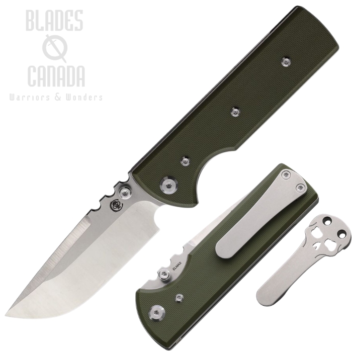 (image for) Chaves NTAK Redencion Folding Knife, Elmax SW/Satin, G10 OD Green, 14572