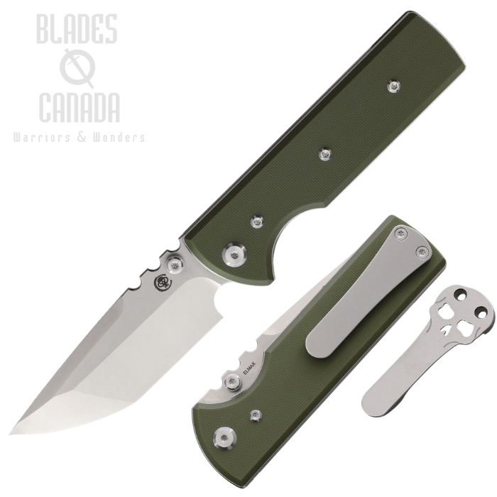 (image for) Chaves NTAK Redencion Folding Knife, Elmax SW/Satin, G10 OD Green, 14573