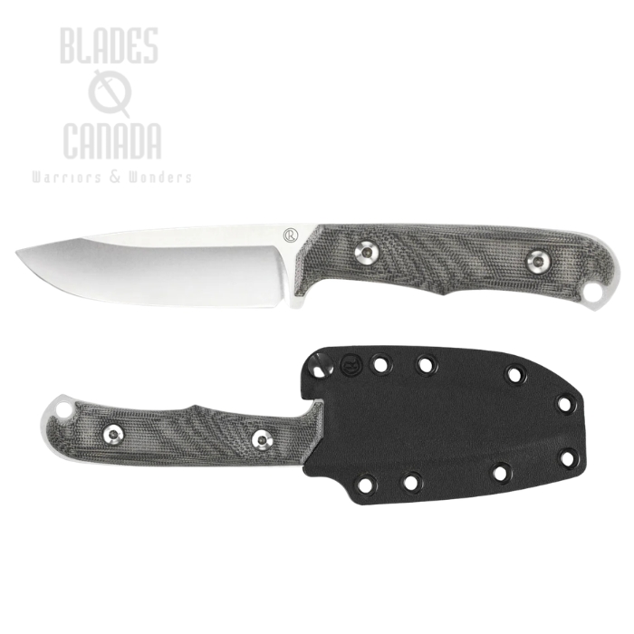 Chris Reeve Backpacker Drop Point Fixed Blade Knife, CPM Magnacut, Canvas Micarta Black, Kydex Sheath, BPR-1000 (image for) Chris Reeve Backpacker Drop Point Fixed Blade Knife, CPM Magnacut, Canvas Micarta Black, Kydex Sheath, BPR-1000