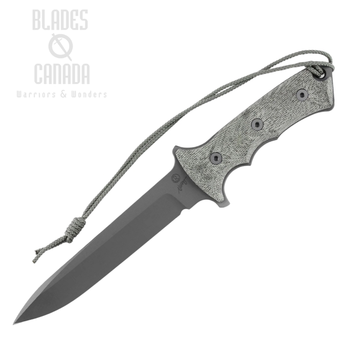 Chris Reeve Green Beret Fixed Blade Knife, CPM MagnaCut Cerakote, Micarta Green, GB7-1000 (image for) Chris Reeve Green Beret Fixed Blade Knife, CPM MagnaCut Cerakote, Micarta Green, GB7-1000