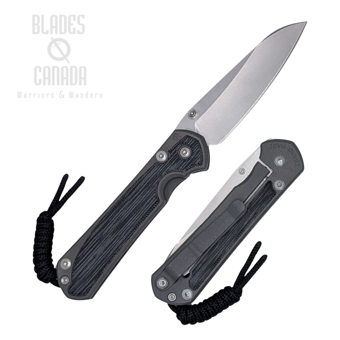 (image for) Chris Reeve Large Sebenza 31 Insingo Framelock Folding Knife, Left Handed, MagnaCut SW, Titanium Sand Blasted w/Micarta Black Inlay, L31-1221