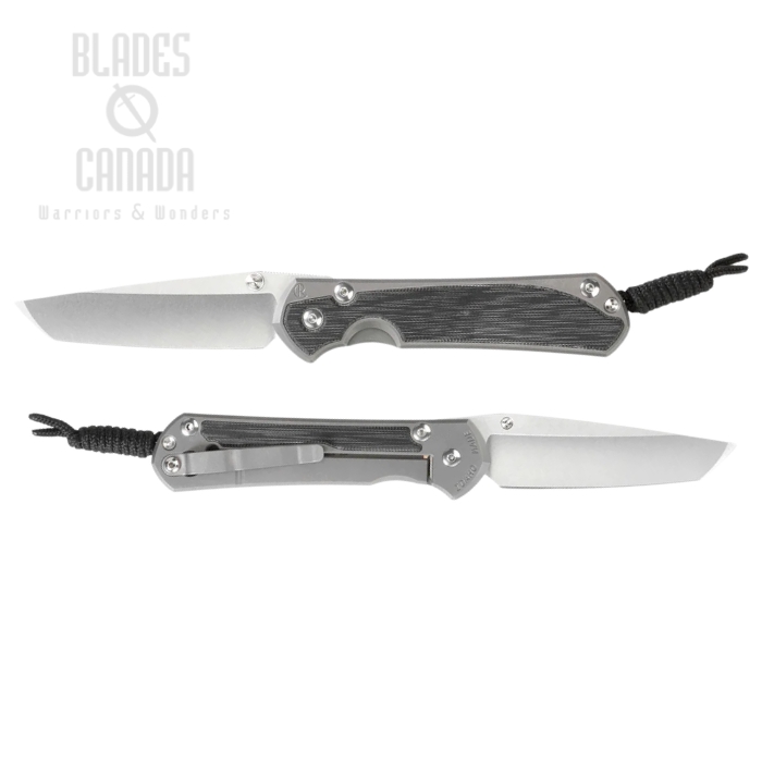 (image for) Chris Reeve Large Sebenza 31 Tanto Framelock Folding Knife, MagnaCut SW, Titanium Sand Blasted w/Micarta Black Inlay, L31-1228