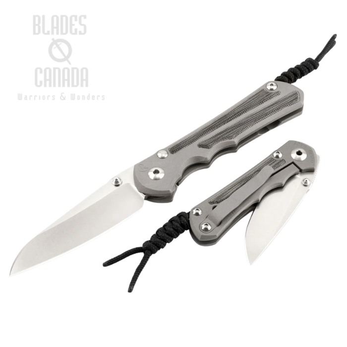 (image for) Chris Reeve Large Inkosi Drop Point Framelock Folding Knife, MagnaCut SW, Titanium Sand Blasted w/Micarta Black Inlay, LIN-1012