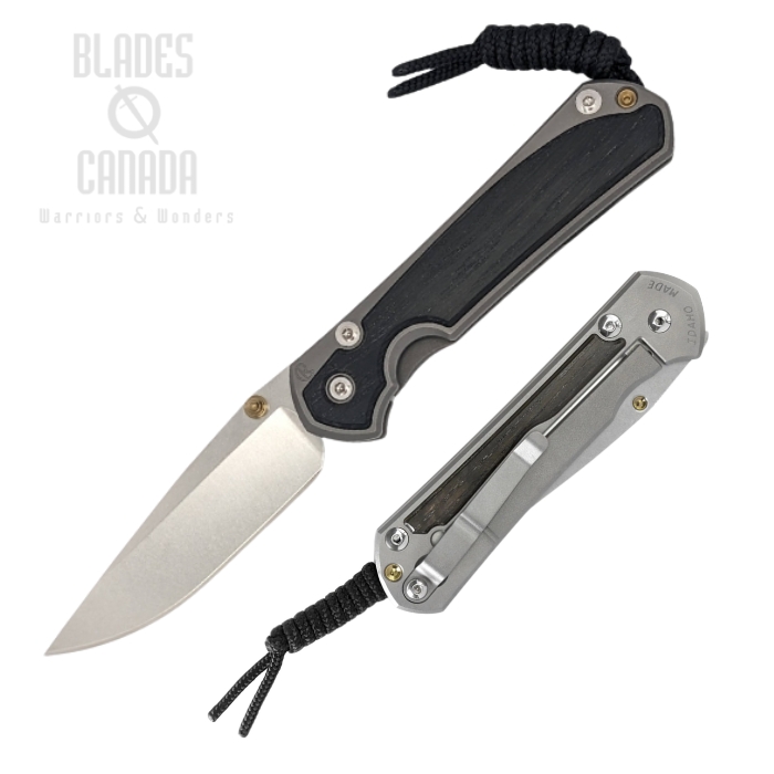 (image for) Chris Reeve Small Sebenza 31 Framelock Folding Knife, CPM Magnacut, Bog Oak, S31-1100