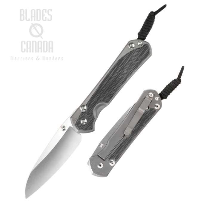 (image for) Chris Reeve Large Sebenza 31 Insingo Framelock Folding Knife, CPM MagnaCut, Titanium Sand Blasted w/Micarta Black Inlay, L31-1220