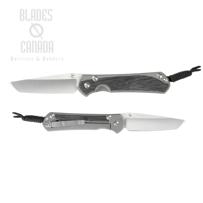 (image for) Chris Reeve Small Sebenza 31 Tanto Framelock Folding Knife, Magnacut SW, Titanium Glass Blasted w/Micarta Black Inlay, S31-1232