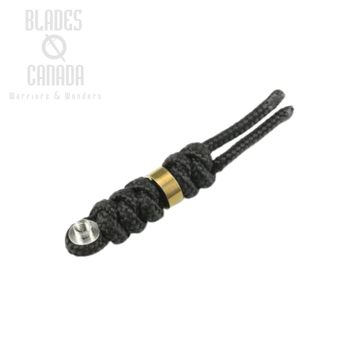 Chris Reeve Inkosi Small Lanyard, Black, Gold Bead Chris Reeve Inkosi Small Lanyard, Black, Gold Bead
