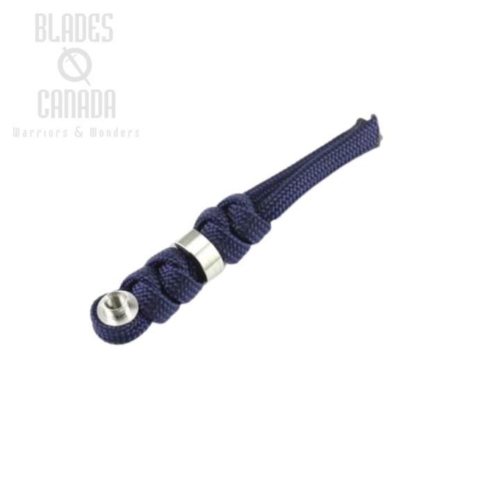 Chris Reeve Inkosi Small Lanyard, Midnight Blue, Silver Bead