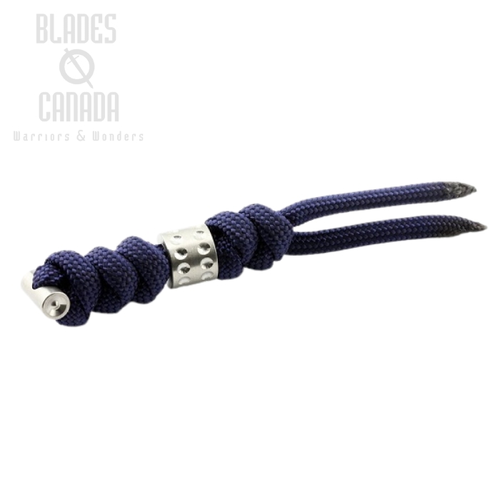 Chris Reeve Sebenza Large Lanyard, Midnight, Silver Dot Bead, COM-7127 Chris Reeve Sebenza Large Lanyard, Midnight, Silver Dot Bead, COM-7127
