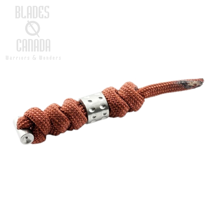 Chris Reeve Sebenza Large Lanyard, Rust, Silver Dot Bead, COM-7136 Chris Reeve Sebenza Large Lanyard, Rust, Silver Dot Bead, COM-7136