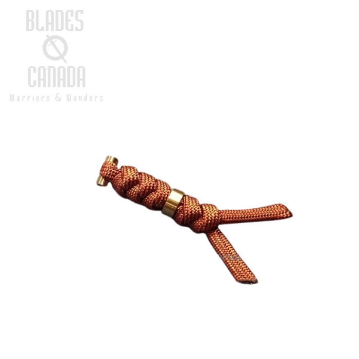 Chris Reeve Sebenza Large Lanyard, Rust, Gold Bead, COM-7132 Chris Reeve Sebenza Large Lanyard, Rust, Gold Bead, COM-7132