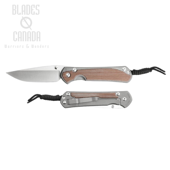 Chris Reeve Large Sebenza 31 Framelock Folding Knife, MagnaCut, Natural Micarta