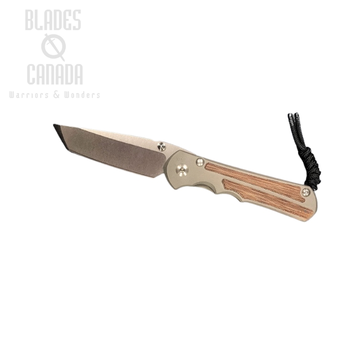 Chris Reeve Large Inkosi Framelock Folding Knife, Magnacut, Natural Micarta